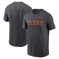 Men's Nike Anthracite Texas Longhorns Primetime Wordmark T-Shirt