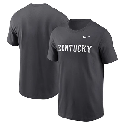 Men's Nike Anthracite Kentucky Wildcats Primetime Wordmark T-Shirt