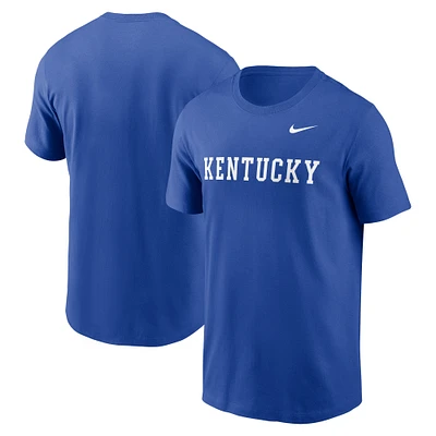 Men's Nike Royal Kentucky Wildcats Primetime Wordmark T-Shirt