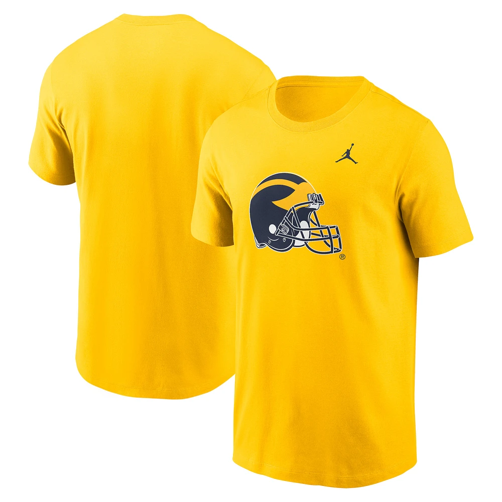 Men's Jordan Brand Maize Michigan Wolverines Primetime Alternate Logo T-Shirt