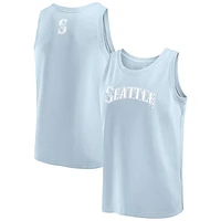 Men's Fanatics Light Blue Seattle Mariners Elements Tank Top