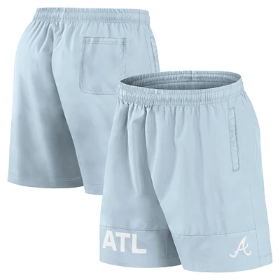 Men's Fanatics Light Blue Atlanta Braves Elements Swim Shorts