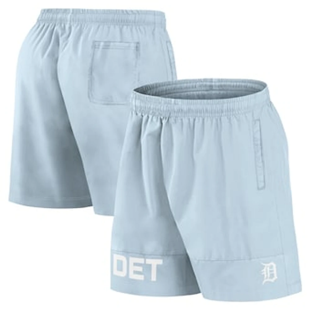 Men's Fanatics Light Blue Detroit Tigers Elements Swim Shorts