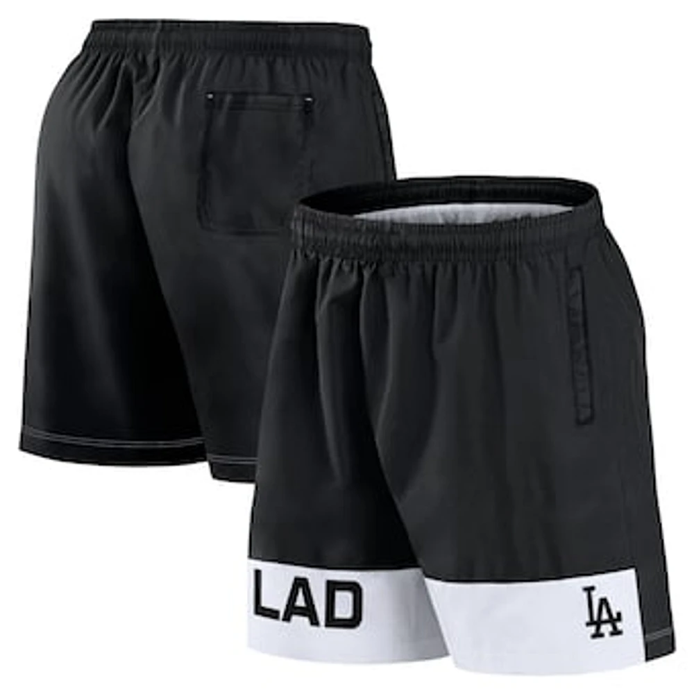 Men's Fanatics Black Los Angeles Dodgers Elements Swim Shorts