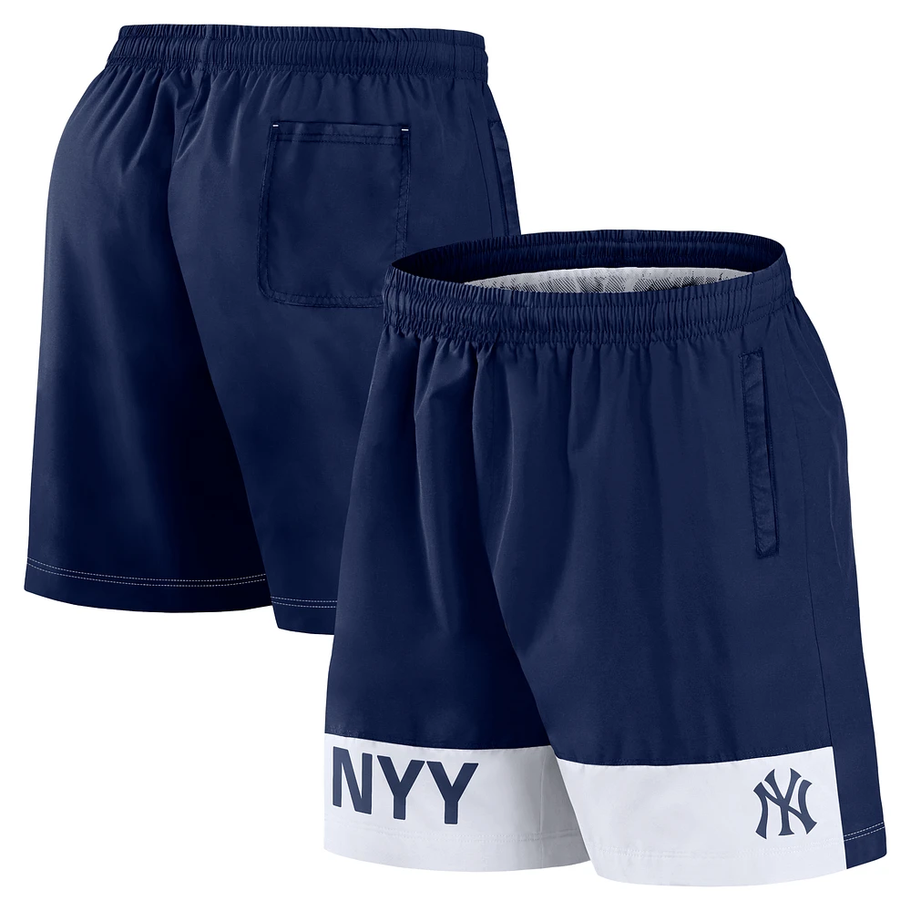 Men's Fanatics Navy New York Yankees Elements Swim Shorts