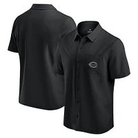 Men's Fanatics Black Cincinnati Reds Front Office Button-Up Shirt