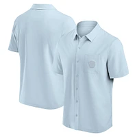 Men's Fanatics Light Blue Milwaukee Brewers Front Office Button-Up Shirt