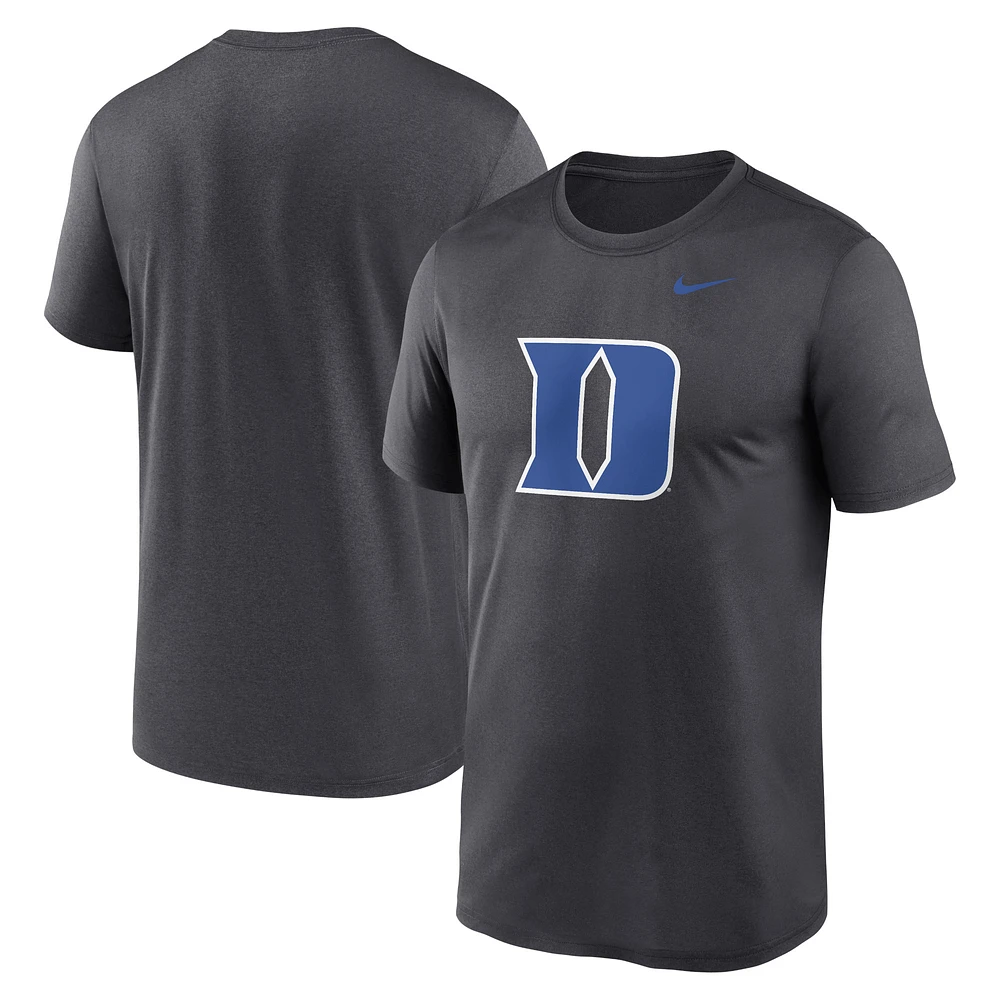 Men's Nike Anthracite Duke Blue Devils Primetime Legend Logo T-Shirt