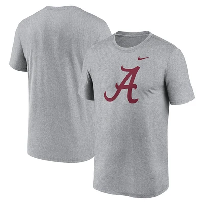 Men's Nike Heather Gray Alabama Crimson Tide Primetime Legend Logo T-Shirt