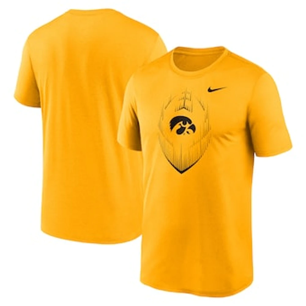 Men's Nike Gold Iowa Hawkeyes Primetime Legend Icon Performance T-Shirt