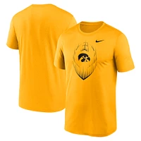 Men's Nike Gold Iowa Hawkeyes Primetime Legend Icon Performance T-Shirt