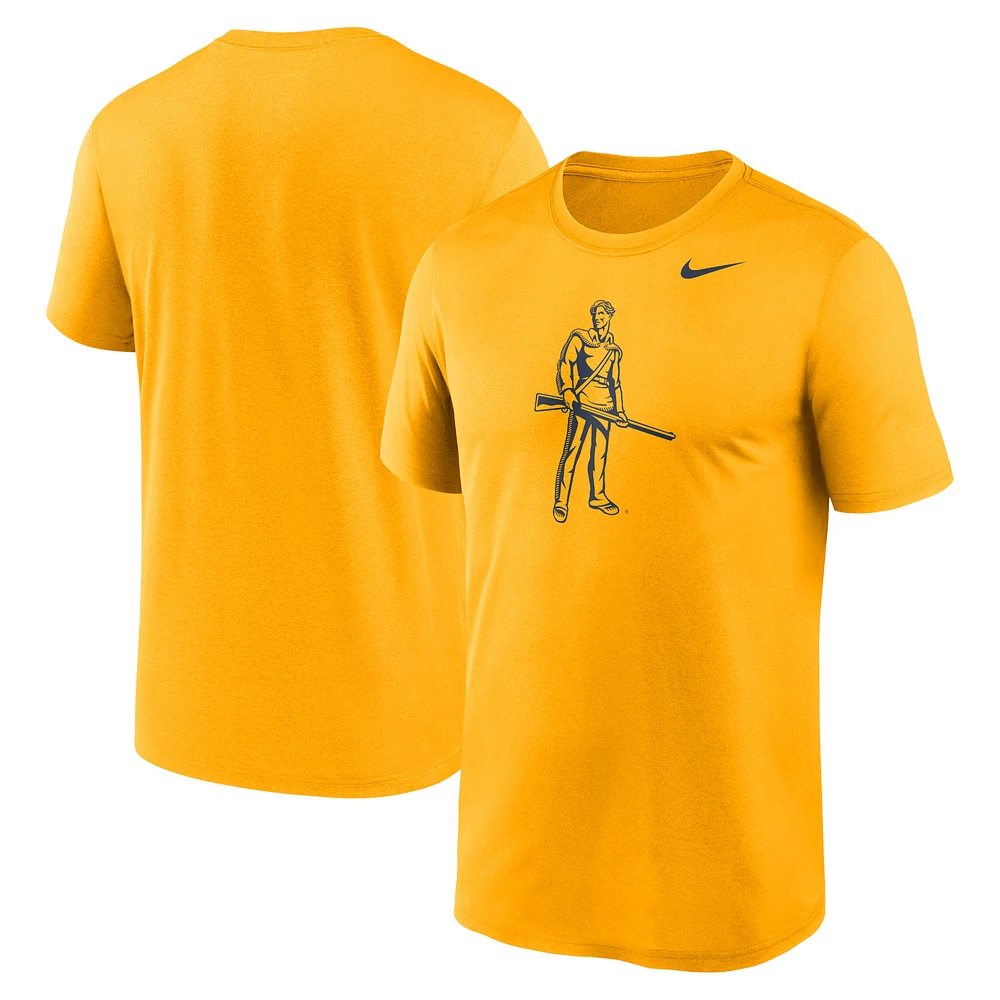 Men's Nike Gold West Virginia Mountaineers Primetime Legend Alternate Logo T-Shirt