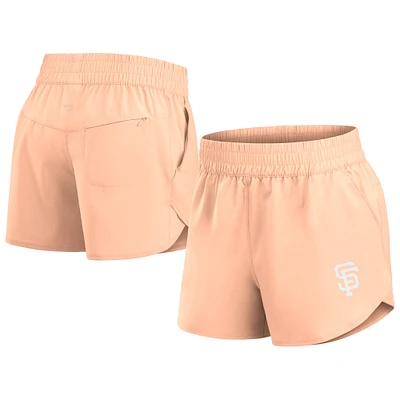 Women's Fanatics Pink San Francisco Giants Studio Woven Vibe Shorts