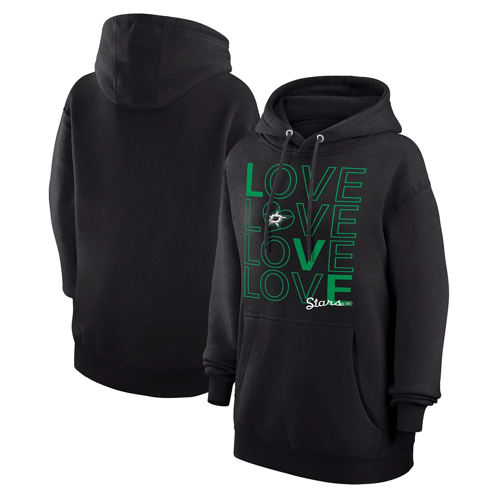 Women's G-III 4Her by Carl Banks Dallas Stars Hockey Love Fleece Pullover Hoodie