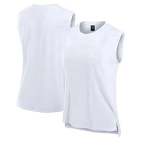 Women's Fanatics White Toronto Raptors Studio Gym Tank Top