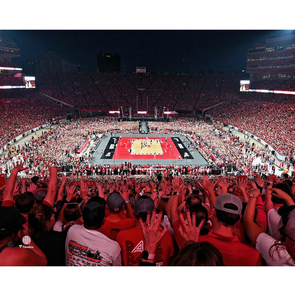 Nebraska Huskers Volleyball Unsigned Women's Sports Attendance World Record Stadium Photograph