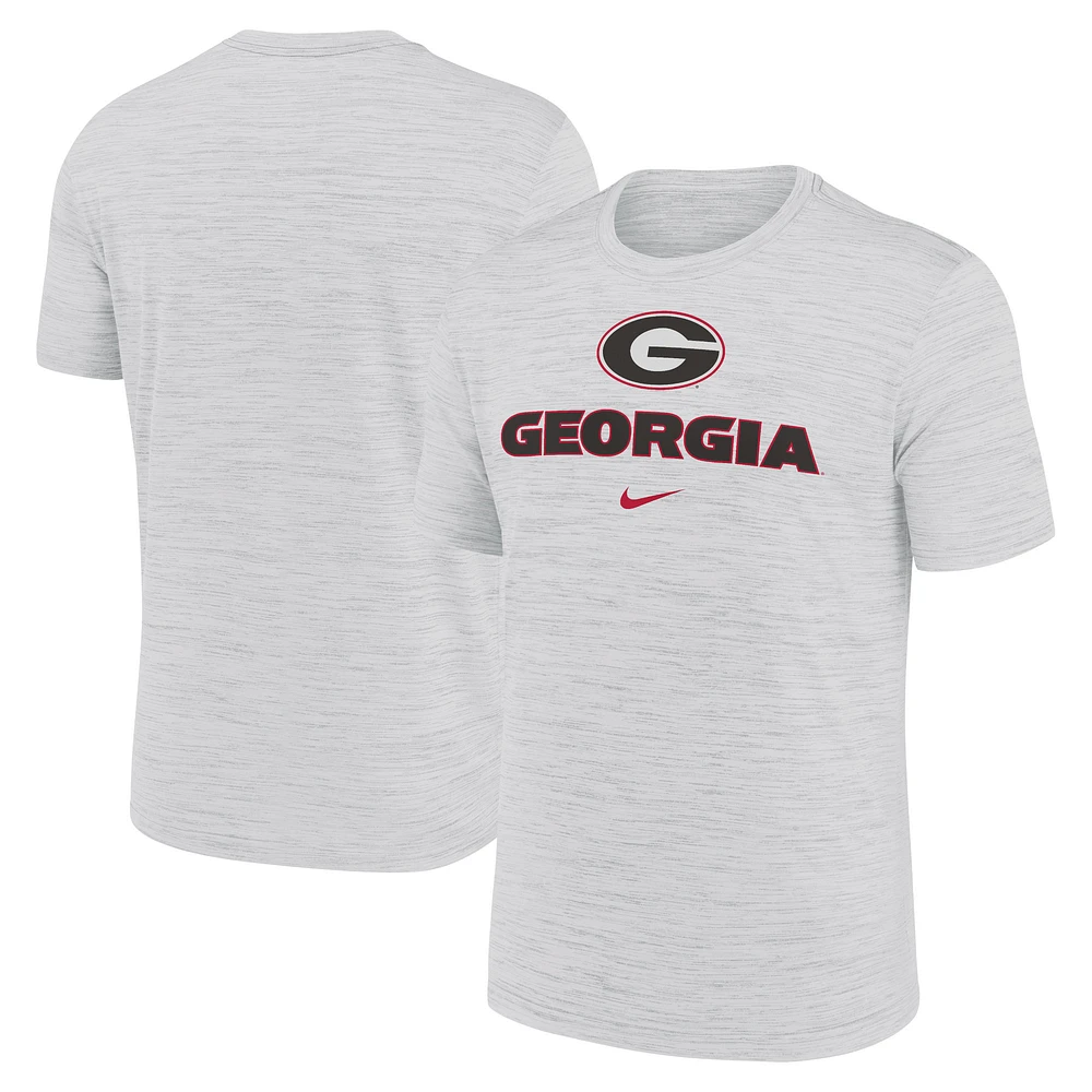 Men's Nike White Georgia Bulldogs Primetime Velocity T-Shirt