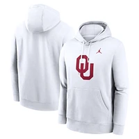 Men's Jordan Brand Oklahoma Sooners Primetime Evergreen Club Fleece Pullover Hoodie