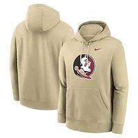 Men's Nike Gold Florida State Seminoles Primetime Evergreen Club Fleece Pullover Hoodie