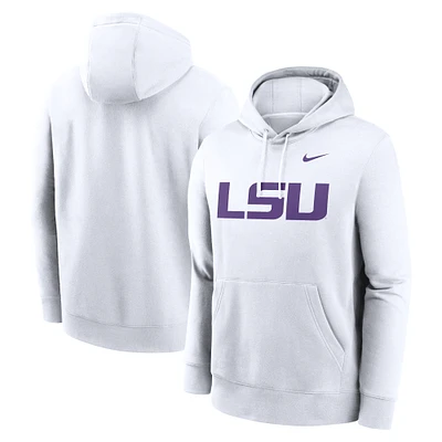 Men's Nike LSU Tigers Primetime Evergreen Club Fleece Pullover Hoodie