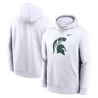 Men's Nike Michigan State Spartans Primetime Evergreen Club Fleece Pullover Hoodie