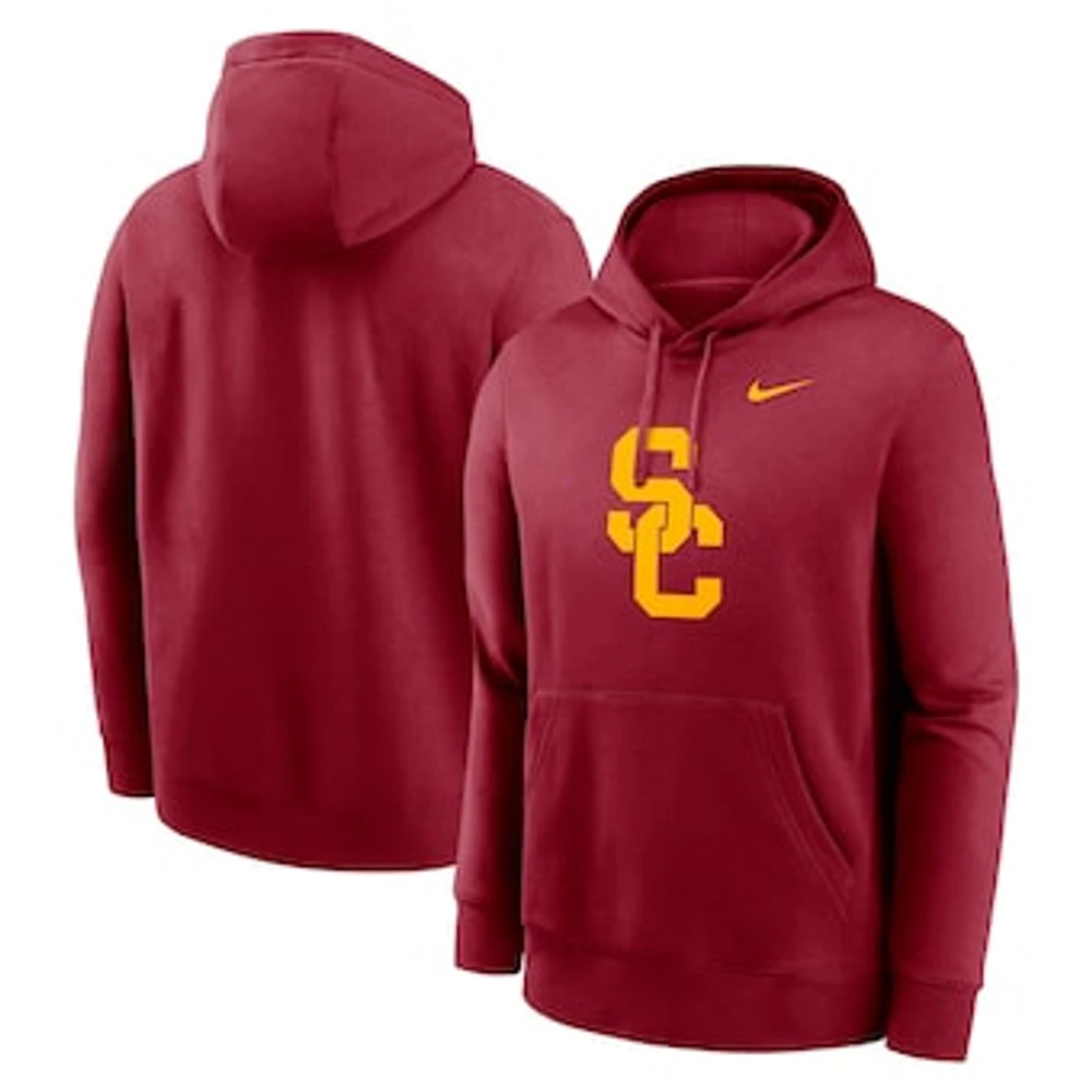 Men's Nike Crimson USC Trojans Primetime Evergreen Club Fleece Pullover Hoodie