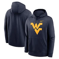 Men's Nike Navy West Virginia Mountaineers Primetime Evergreen Club Fleece Pullover Hoodie