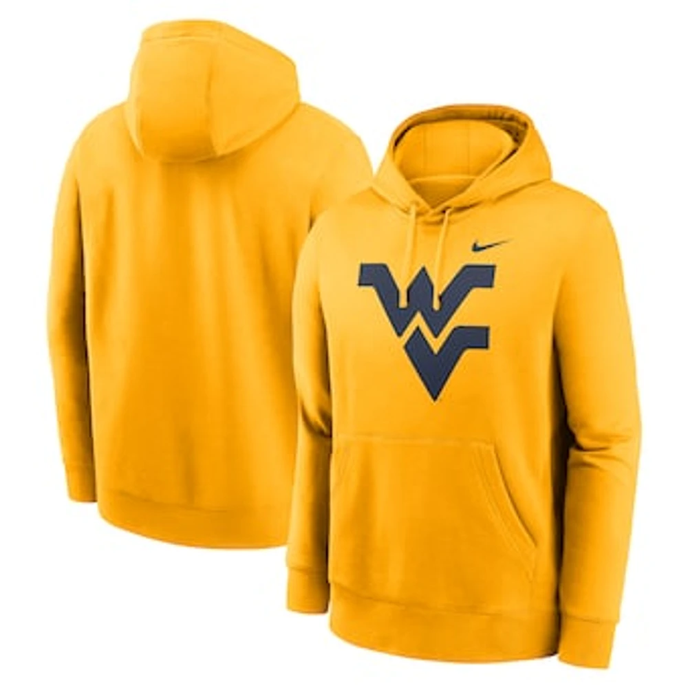 Men's Nike Gold West Virginia Mountaineers Primetime Evergreen Club Fleece Pullover Hoodie