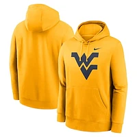 Men's Nike Gold West Virginia Mountaineers Primetime Evergreen Club Fleece Pullover Hoodie