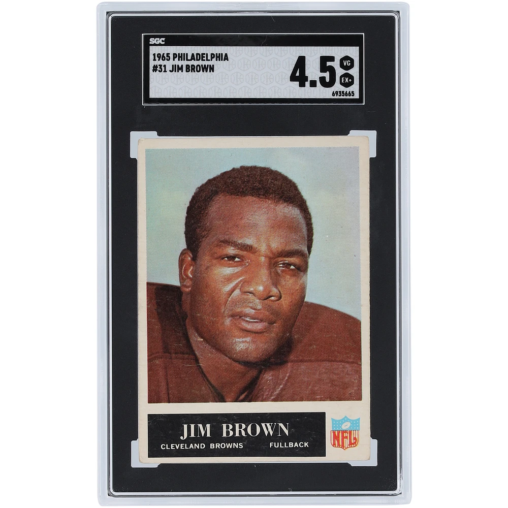 SGC 4.5: Jim Brown Cleveland Browns 1965 Philadelphia Card