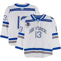 Air Force Falcons Team-Issued #13 Blue Jersey with Atlantic Hockey 20th Anniversary Patch from the Hockey Program