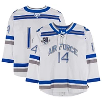 Air Force Falcons Team-Issued #14 Blue Jersey with Atlantic Hockey 20th Anniversary Patch from the Hockey Program