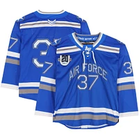 Air Force Falcons Team-Issued #37 Blue Jersey with 20th Anniversary Patch from the Hockey Program