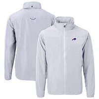 Men's Cutter & Buck  Gray Buffalo Bills Charter Eco Recycled Full-Zip Jacket