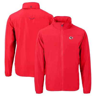 Men's Cutter & Buck  Red Kansas City Chiefs Charter Eco Recycled Full-Zip Jacket