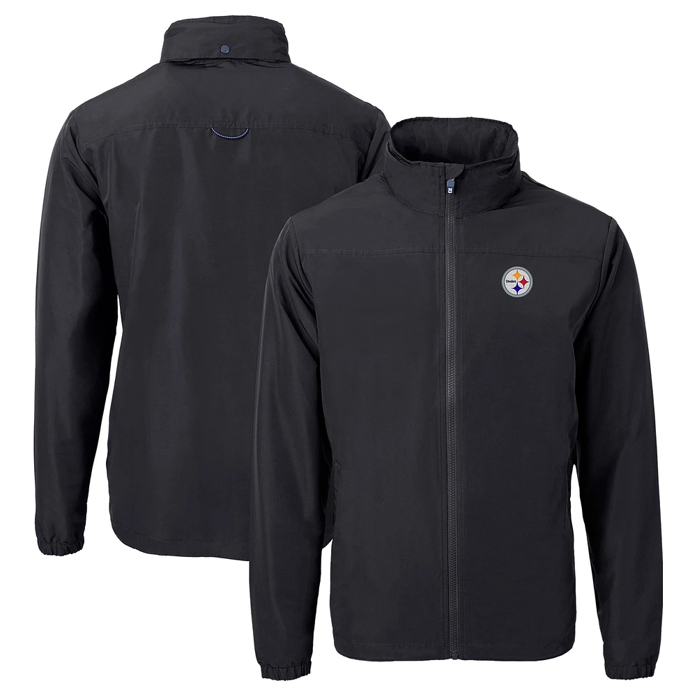 Men's Cutter & Buck Pittsburgh Steelers Charter Eco Recycled Full-Zip Jacket