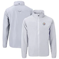 Men's Cutter & Buck Pittsburgh Steelers Charter Eco Recycled Full-Zip Jacket