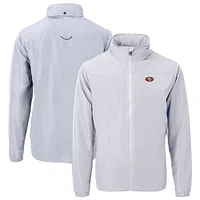 Men's Cutter & Buck  Gray San Francisco 49ers Charter Eco Recycled Full-Zip Jacket