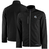 Men's Cutter & Buck Detroit Lions Evoke Eco Softshell Recycled Full-Zip Jacket