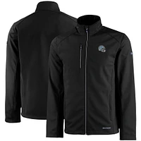 Men's Cutter & Buck Detroit Lions Evoke Eco Softshell Recycled Full-Zip Jacket