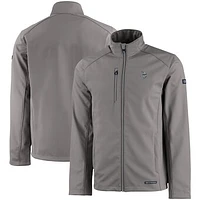 Men's Cutter & Buck Minnesota Vikings Evoke Eco Softshell Recycled Full-Zip Jacket