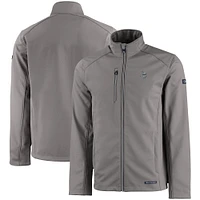 Men's Cutter & Buck Minnesota Vikings Evoke Eco Softshell Recycled Full-Zip Jacket