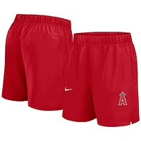 Men's Nike Red Los Angeles Angels Woven Victory Performance Shorts