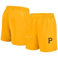 Men's Nike Gold Pittsburgh Pirates Woven Victory Performance Shorts