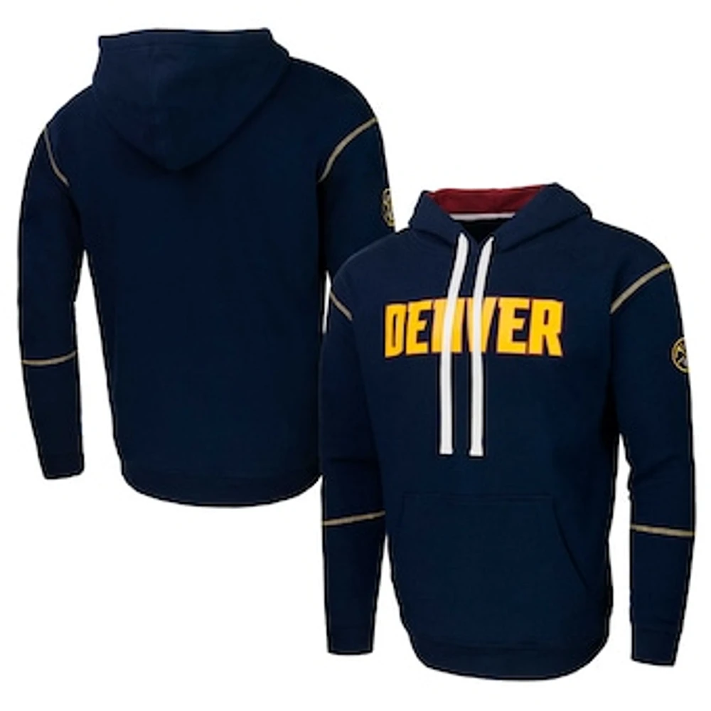 Unisex Navy Stadium Essentials Denver Nuggets Monument Pullover Hoodie