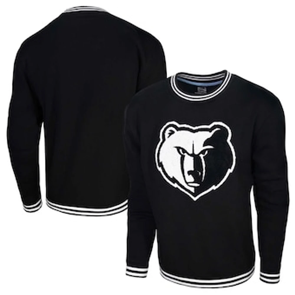 Men's Stadium Essentials Black Memphis Grizzlies Club Level Pullover Sweatshirt