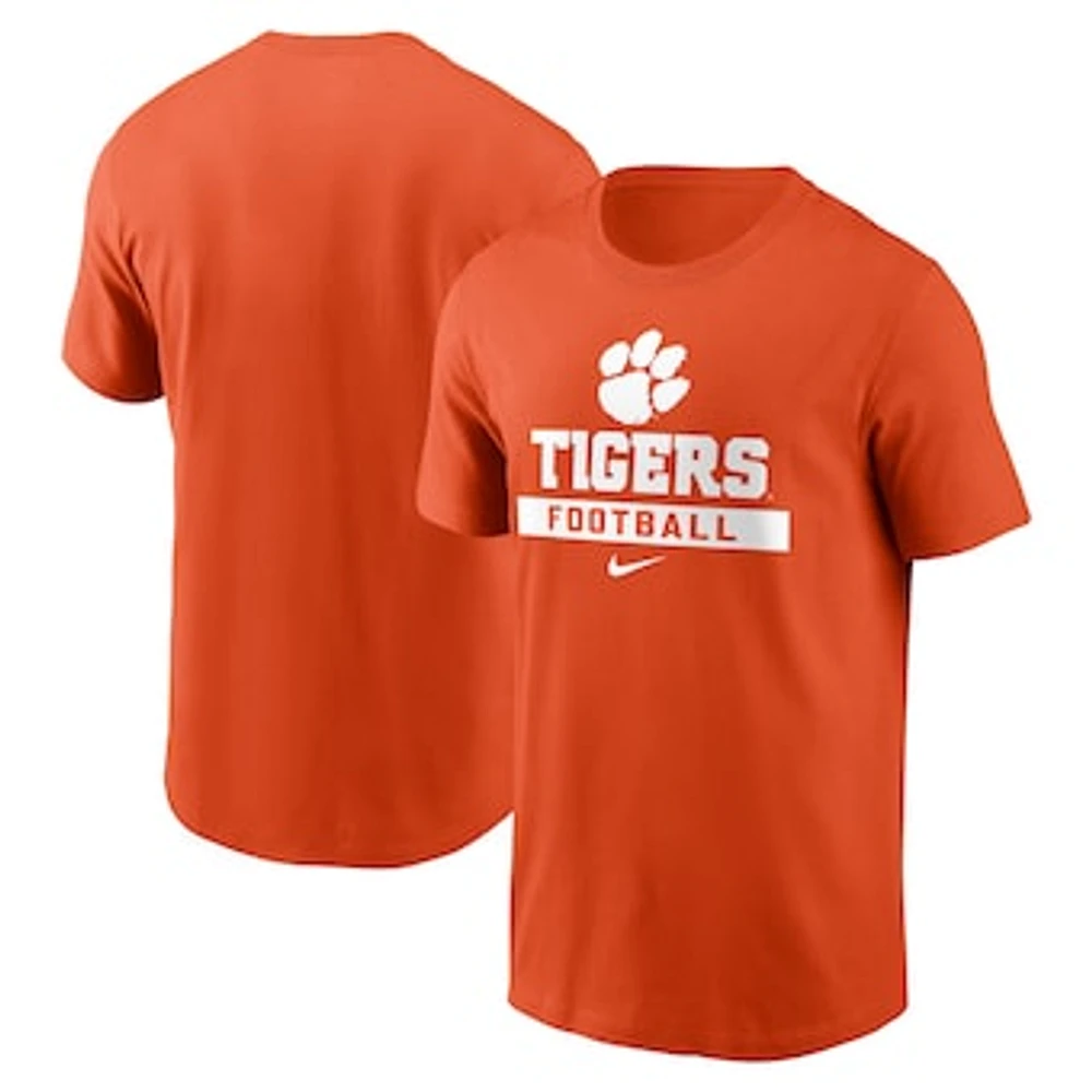 Men's Nike Orange Clemson Tigers Football T-Shirt