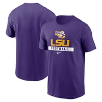 Men's Nike Purple LSU Tigers Football T-Shirt