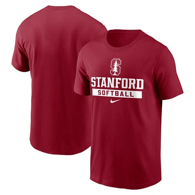 Men's Nike Cardinal Stanford Softball T-Shirt