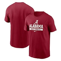 Men's Nike Crimson Alabama Tide Softball T-Shirt